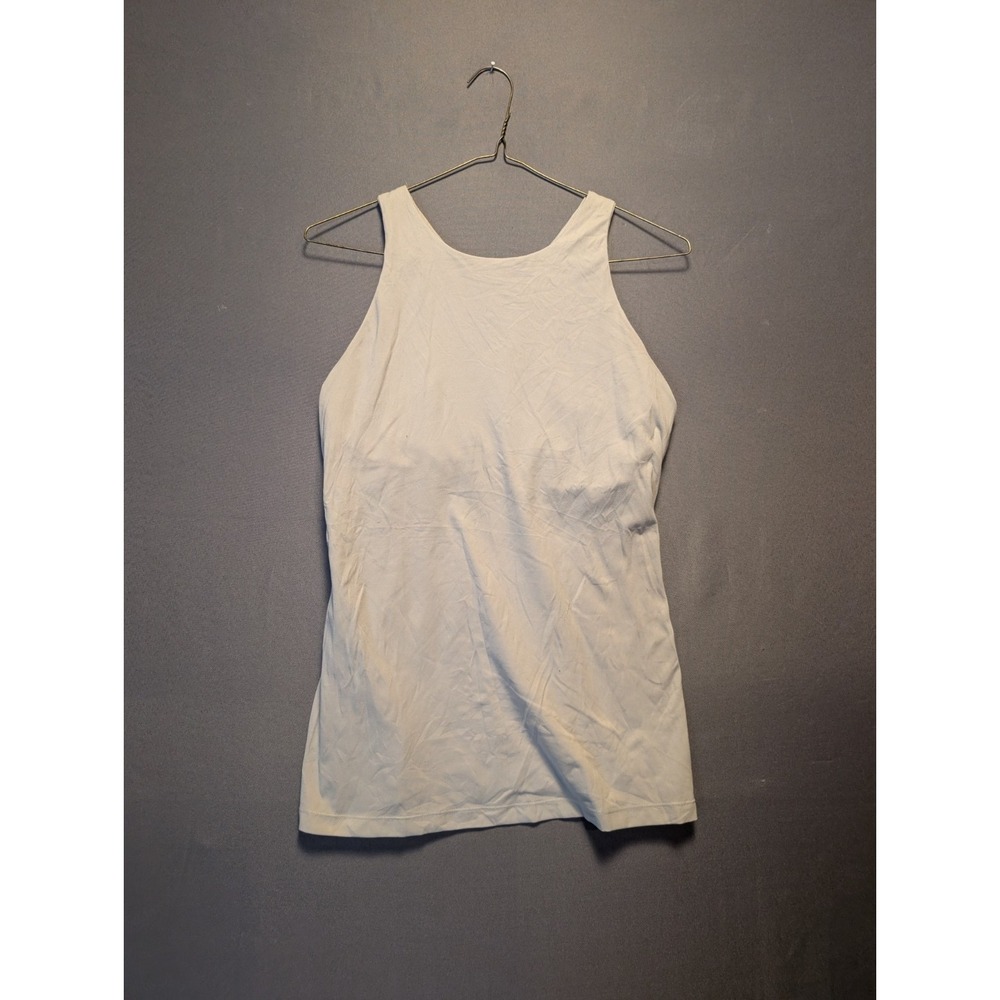 CRZ Yoga Racerback Tank Top Womens White Sleeveless Pullover Gym Training L